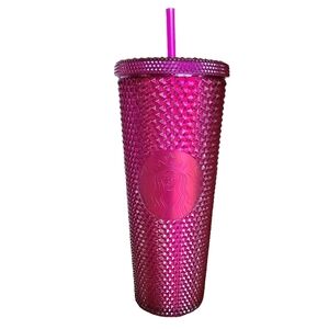 Starbucks 2022 Fall Bling Berry Purple Studded 24oz Venti Tumbler